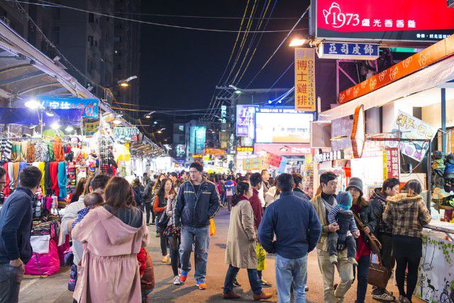 A night bazaar in Taiwan